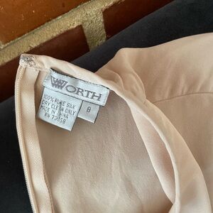 Worth Silk Top in Soft Beige